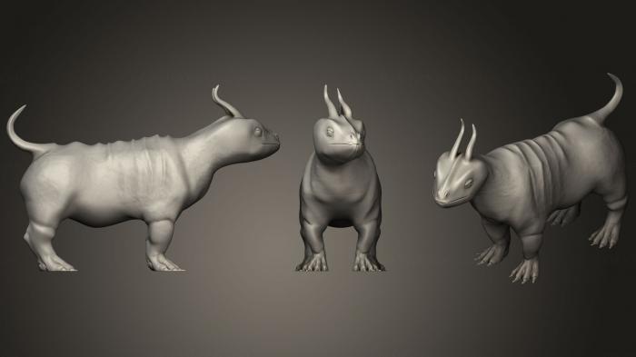 Animal figurines (STKJ_1085) 3D model for CNC machine